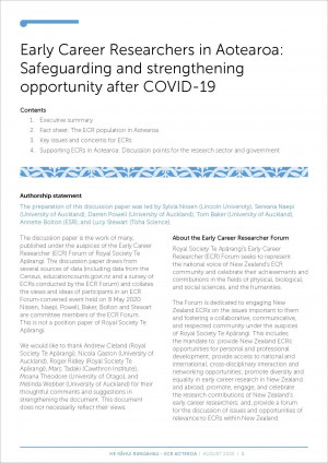 Aotearoa ECRs Post COVID August 2020 cover v2