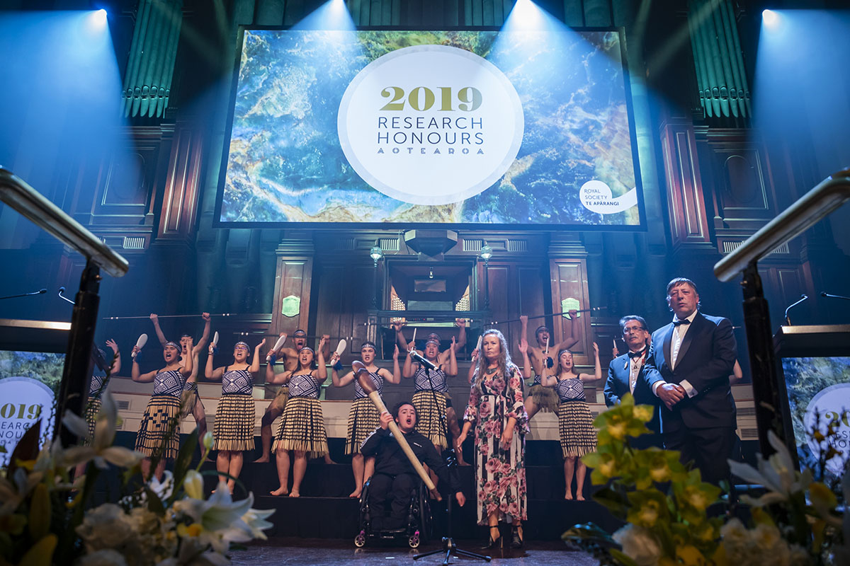 He Waka Kōtuia welcome guests to 2019 Research Honours Aotearoa Photos from 2019 RHA hero image