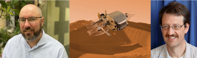 Courtney Ennis NASA John Hopkins artists impression of Dragonfly on Titan Jorg Frauendiener Courtney Ennis NASA John Hopkins artists impression of Dragonfly on Titan Jorg Frauendiener