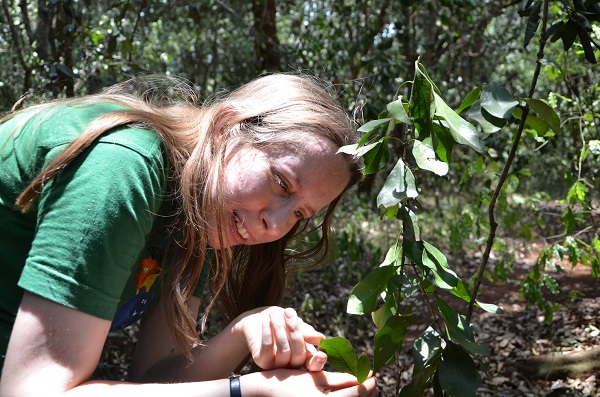 Dr Fiona Cross in the field