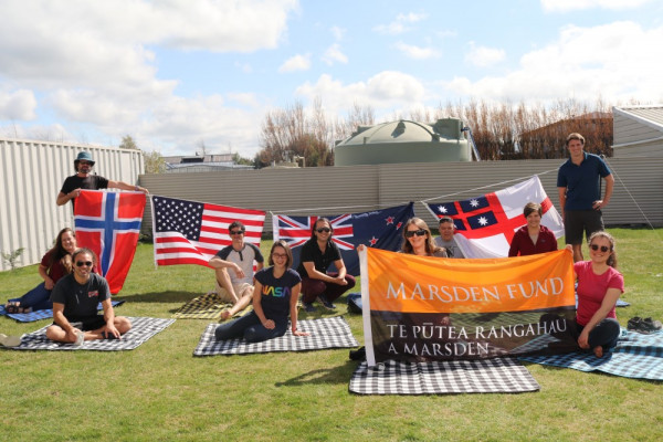 Group photo at the Methven pre Antarctic isolation facility 10 October 2021 