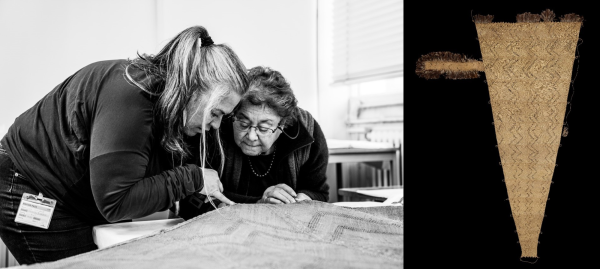 L Donna Campbell and Ranui Ngarimu at The British Museum and R Te Ra The Maori Sail