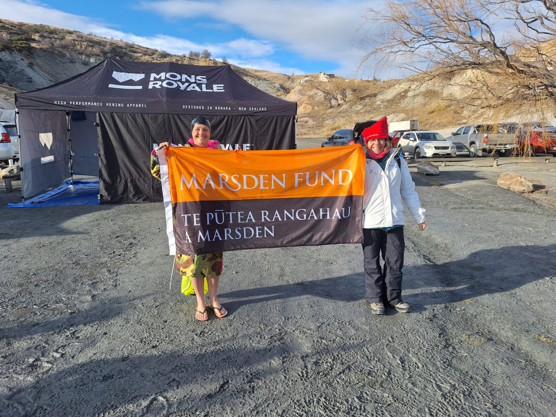 Rachel and Michelle Marsden flag