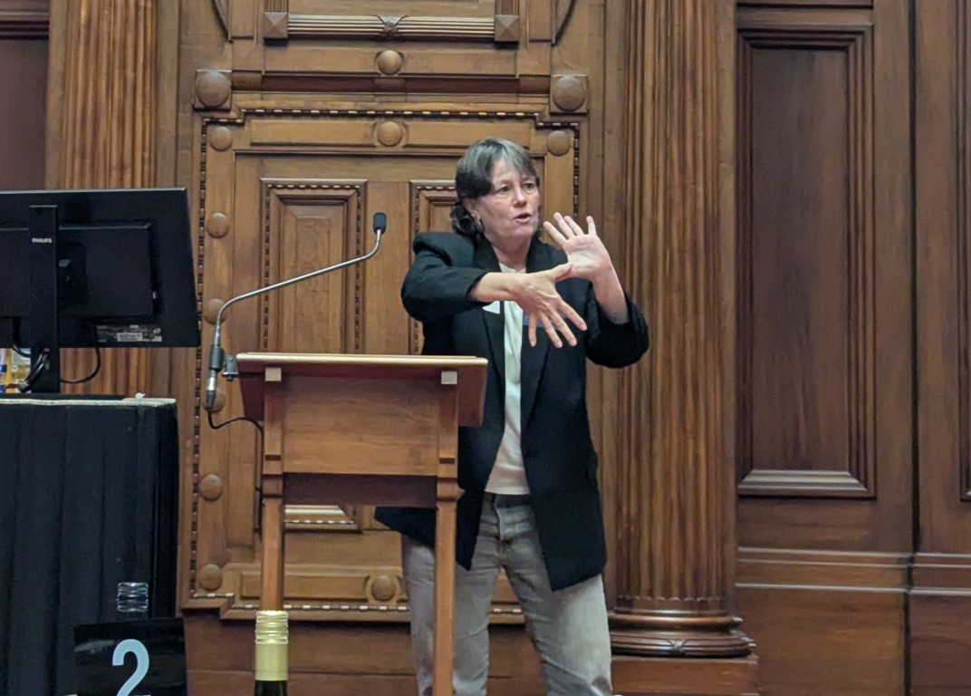 Prof Simpson speaking Prof Simpson speaking small