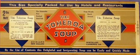The highly sough after Toheroa soup | image CC Auckland Museum toheroasoup2