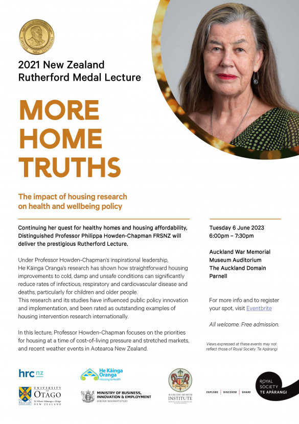 Flier More Home Truths Rutherford Lecture Auckland
