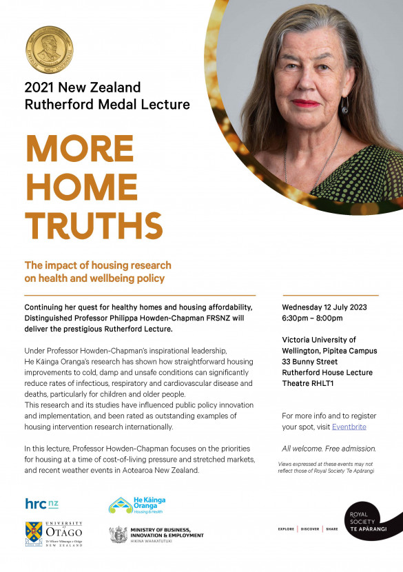 Flier More Home Truths Rutherford Lecture Wellington